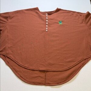 Grateful Dead X Section 119 dancing bear waffle oversized knit top